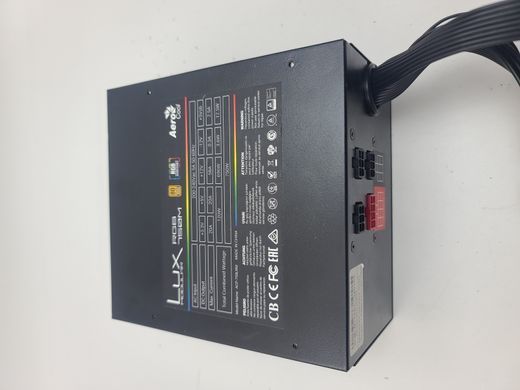Блок живлення AeroCool Lux RGB 750W(AEROPGSLUXRGB-750)