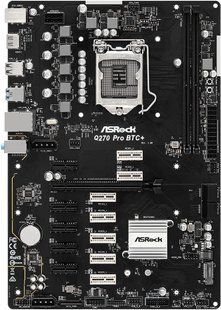 Материнська плата ASRock Q270 PRO BTC+ (s1151, Intel Q270, PCI-Ex16)