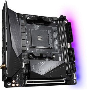 Материнська плата Gigabyte B550I Aorus Pro AX (sAM4, AMD B550, PCI-Ex16)