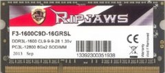 DDR3 4Gb G.Skill 2Rx8 PC3L-12800S-9-9-28 F3-1600C9D-8GRSL