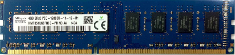 DDR3 4Gb SkHynix PC3-12800U-11-13-B1 HMT351U6EFR8C-PB