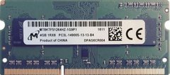 DDR3 4Gb Micron Sodimm 1Rx8 PC3L-14900s-13-13-B4 MT8KTF51264HZ-1G9E5