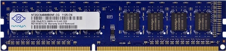 DDR3 2Gb NANYA PC3-10600U-9-10-B0 NT2GC64B88B0NF-CG