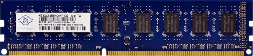 DDR3 2Gb NANYA PC3-10600U-9-10-B0 NT2GC64B8HC0NF-CG