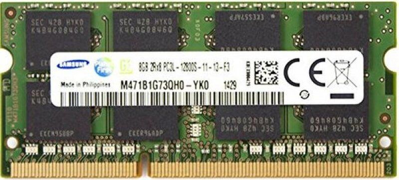 DDR3 8Gb Samsung Sodimm 2Rx8 PC3L-12800S-11-13-F3 M471B1G73QH0-YK0