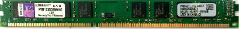DDR3 4Gb Kingston PC3-10600U-9-9-24 KVR1333D3N9/4G