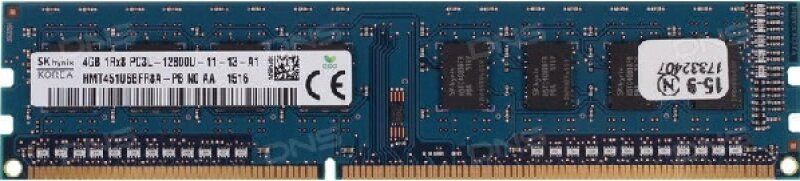 DDR3 4Gb SkHynix PC3L-12800U-11-13-A1 HMT451U6BFR8A-PB
